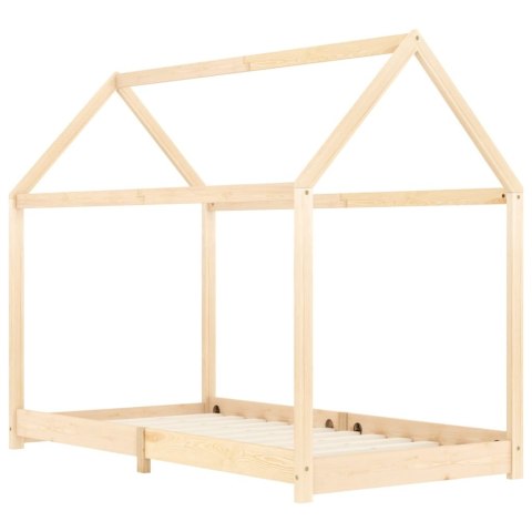 Rama łóżka dziecięcego, lite drewno sosnowe, 80 x 160 cm