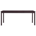 Stół do jadalni, ciemnobrązowy, 180x90x73 cm, drewno sosnowe