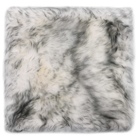 Poduszki na krzesła, 2 szt., ciemnoszare, 40x40 cm, owcza skóra Poduszki na krzesła, 2 szt., ciemnoszare, 40x40 cm, owcza skóra