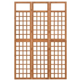 Parawan pokojowy 3-panelowy/trejaż, drewno jodłowe, 121x180,5cm