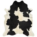 Dywan z krowiej skóry, czarno-biały, 150x170 cm