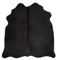 Dywan z krowiej skóry, czarny, 150x170 cm