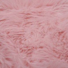 Dywanik, 60 x 90 cm, sztuczna owcza skóra, różowy