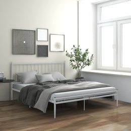 Rama łóżka, biała, metalowa, 140 x 200 cm