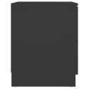 Szafka nocna, czarna, 40x40x50 cm, płyta wiórowa