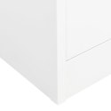 Szafa, biała, 80x50x180 cm, stalowa