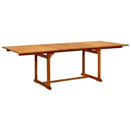 Ogrodowy stół jadalniany, (160-240)x100x75 cm, drewno akacjowe
