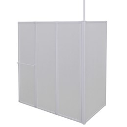 Drzwi prysznicowe, kształt L, 70x120x137 cm, 4 panele, składane