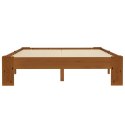 Rama łóżka, jasnobrązowa, lite drewno sosnowe, 120 x 200 cm