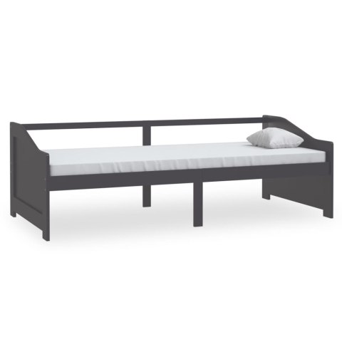 3-osobowa sofa/łóżko, ciemnoszara, drewno sosnowe, 90x200 cm 3-osobowa sofa/łóżko, ciemnoszara, drewno sosnowe, 90x200 cm