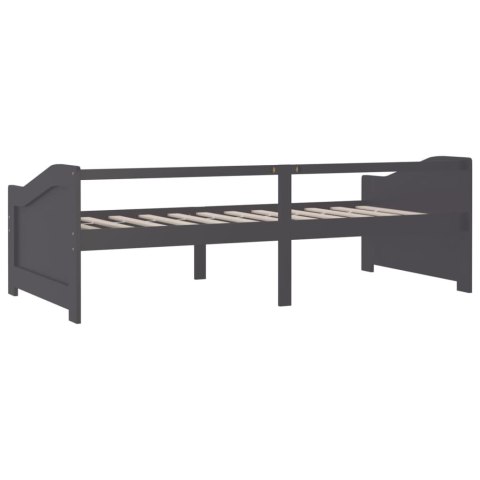 3-osobowa sofa/łóżko, ciemnoszara, drewno sosnowe, 90x200 cm 3-osobowa sofa/łóżko, ciemnoszara, drewno sosnowe, 90x200 cm