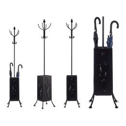 Wieszak na ubrania Stojak na parasole Czarny Metal (34 x 188 x 34 cm)
