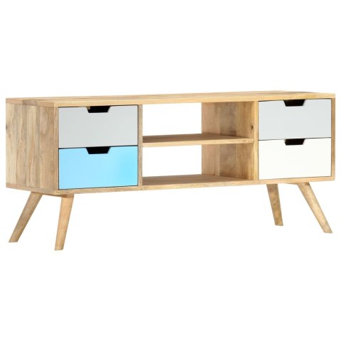 Szafka pod TV, 110 x 35 x 48 cm, lite drewno mango