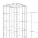 Ogrodzenie gabionowe z 7 słupkami, żelazo, 740x20x100 cm