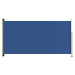 Wysuwana markiza boczna na taras, 160 x 300 cm, niebieska