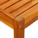 Ogrodowa ławka ze stolikiem i podnóżkami, drewno akacjowe