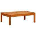 Ogrodowa ławka ze stolikiem i podnóżkami, drewno akacjowe