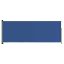 Wysuwana markiza boczna na taras, 117 x 300 cm, niebieska
