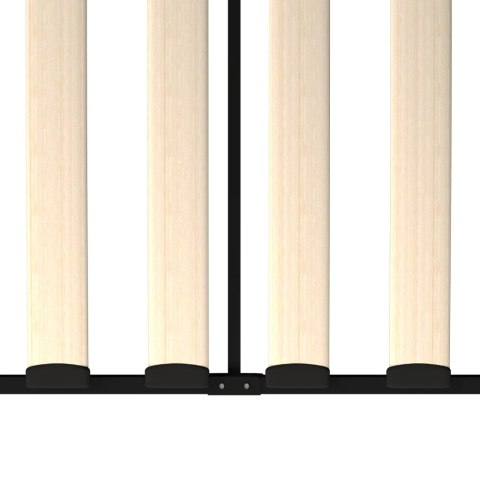 Rama leżanki, czarna, metalowa, 90 x 200 cm