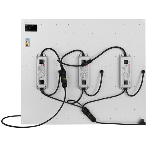 Lampa do uprawy wzrostu roślin pełne spektrum 72 x 60 cm 1404 LED 600 W srebrna Lampa do uprawy wzrostu roślin pełne spektrum 72 x 60 cm 1404 LED 600 W srebrna