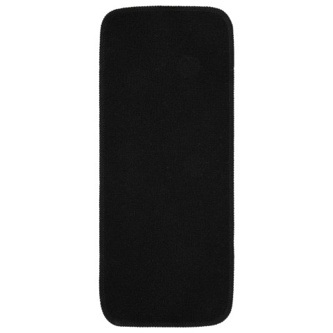 Nakładki na schody, 15 szt., 60x25 cm, czarne, antypoślizgowe