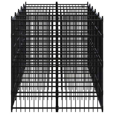 Kojec zewnętrzny dla psa, stalowy, 9,22 m²