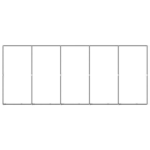 Kojec zewnętrzny dla psa, stalowy, 9,22 m²