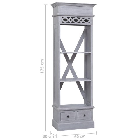 Regał, 60x30x175 cm, lite drewno mahoniowe