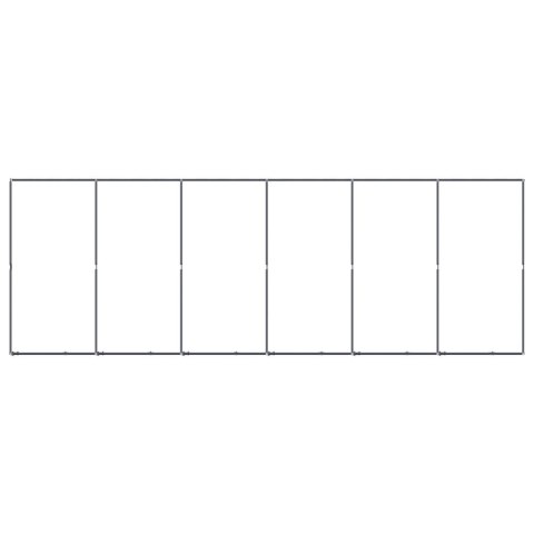 Kojec zewnętrzny dla psa, stalowy, 11,06 m²