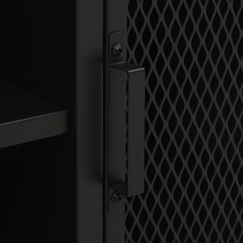 Szafka pod telewizor, szara, 105x36x47 cm, metal i MDF