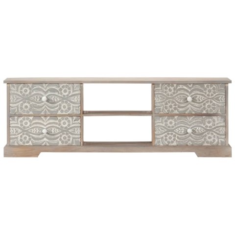 Szafka pod TV, 120x30x40 cm, lite drewno akacjowe