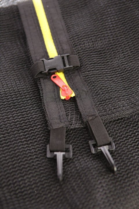 Trampolina Ogrodowa Jumpi 374cm/12FT Maxy Comfort Plus Pomarańczowa Z Wewnętrzną Siatką