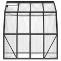 Szklarnia z ramą podstawy, antracytowa, 6,66 m², aluminiowa