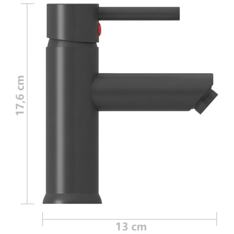 Bateria umywalkowa, szare wykończenie, 130x176 mm Bateria umywalkowa, szare wykończenie, 130x176 mm