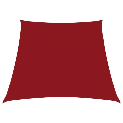 Trapezowy żagiel ogrodowy, tkanina Oxford, 3/4x2 m, czerwony