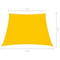 Trapezowy żagiel ogrodowy, tkanina Oxford, 3/4x2 m, żółty