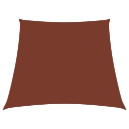 Trapezowy żagiel ogrodowy, tkanina Oxford, 4/5x3 m, terakota