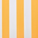 Tkanina do markizy, pomarańczowo-biała, 500 x 300 cm