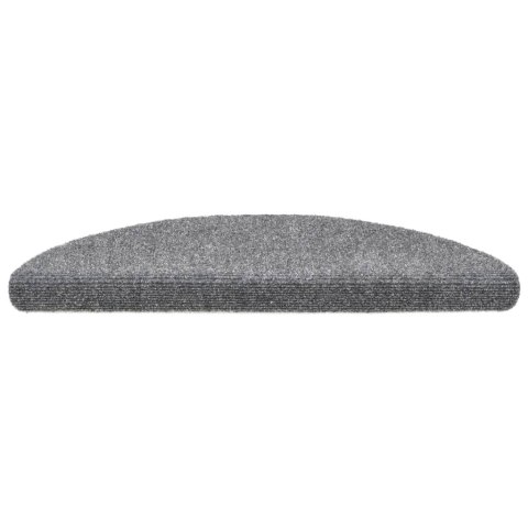 Samoprzylepne nakładki na schody, 10 szt, jasnoszare, 56x17x3cm