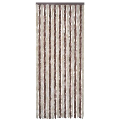 Zasłona przeciwko owadom, beż i jasny brąz, 90x220 cm, szenil Zasłona przeciwko owadom, beż i jasny brąz, 90x220 cm, szenil