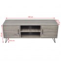 Szafka pod TV 120x40x45 cm szara