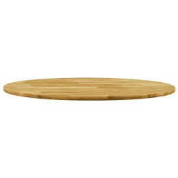 Okrągły blat do stolika z litego drewna dębowego, 23 mm, 600 mm