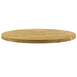 Okrągły blat do stolika z litego drewna dębowego, 44 mm, 700 mm