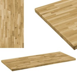 Prostokątny blat do stolika z drewna dębowego, 44 mm, 120x60 cm