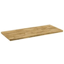 Prostokątny blat do stolika z drewna dębowego, 44 mm, 140x60 cm