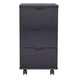 Szafka z szufladami, 33 x 45 x 60 cm, czarna