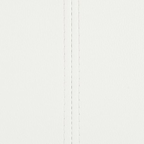 Krzesła stołowe, wspornikowe, 4 szt., białe, sztuczna skóra