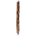 Lustro ścienne, 40 cm, drewno tekowe, okrągłe