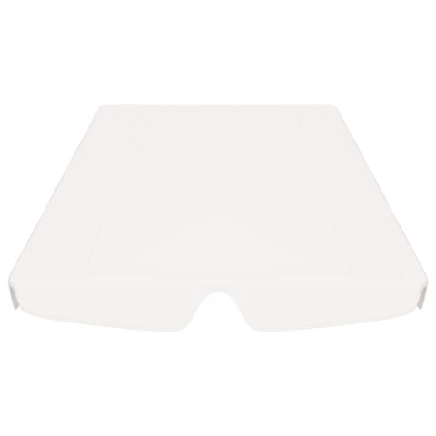 Zadaszenie do huśtawki ogrodowej, białe, 188/168x110/145 cm