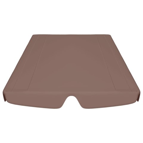 Zadaszenie do huśtawki ogrodowej, brązowe, 188/168x110/145 cm